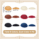 6 Stück 6 Farben Eva-Stoff tropfenförmiger Fascinator-Hutsockel für Modewaren AJEW-FG0003-20-2