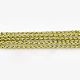 Плетеные неэластичный бисером металлические шнуры MCOR-R002-1.5mm-02-1