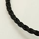 Fashion PU Leather Necklaces Making NJEW-G110-02-2