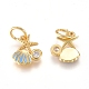 Charms in ottone ZIRC-L070-79-3