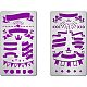 2шт 2 трафарета для резки из нержавеющей стали 304 DIY-FG0001-98-1