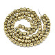 Electroplate Non-magnetic Synthetic Hematite Beads Strands G-S352-52B-01-2