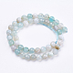 Chapelets de perles en agate à rayures naturelles/agates à bandes G-P364-16-8mm-2