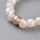 Anelli naturali di perle d'acqua dolce coltivate RJEW-JR00295-04-2