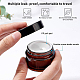 Pot de crème cosmétique portable en verre AJEW-BC0006-07-4
