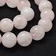 Chapelets de perles en quartz rose naturel G-P335-21-8mm-4