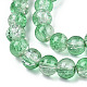 Chapelets de perles en verre craquelé peint CCG-S001-4mm-19-2