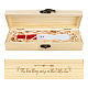 Boîte souvenir de test de grossesse rectangulaire en bois avec serrure CON-WH0103-001-1