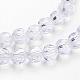 Chapelets de perles en verre transparent GLAA-G013-6mm-72-3