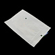 パールフィルムプラスチックジップロックバッグ  再封可能な包装袋  ハングホール付き  トップシール  セルフシールバッグ  長方形  ホワイト  32x20cm  インナー対策：28x18.5のCM OPP-R004-20x32-01-4