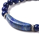 Natural Lapis Lazuli Beads Charm Bracelets BJEW-K164-B05-2