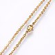 304 Stainless Steel Cable Chains Necklaces NJEW-F226-04G-05-2