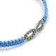 Nylon regolabile bracciali intrecciati cavo di perline BJEW-JB05394-03-2