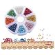 Multicolor 6/0 transparente perlas de semillas de vidrio de diámetro 4mm perlas sueltas para hacer joyas SEED-PH0001-16-3