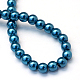 Baking Painted Pearlized Glass Pearl Round Bead Strands HY-Q330-8mm-06-4