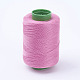 布地やDIYクラフト用品ポリエステル縫糸コード  パールピンク  0.1mm  400m /ロール（437.44ヤード/ロール）  10のロール/袋 NWIR-WH0001-02-1
