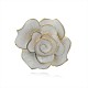 Golden Tone Alloy Enamel Rose Flower Pendants ENAM-J162-04G-1