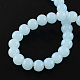Round Jelly Style Spray Painted Glass Beads Strands X-DGLA-R001-6mm-31-2