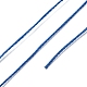 ラウンドワックスポリエステル糸ストリング  マイクロマクラメコード  ツイストコード  革縫い用  ダークブルー  0.55mm  約131.23ヤード（120m）/ロール YC-D004-02C-137-3