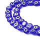 Chapelets de perles vernissées manuelles X1-LAMP-S191-02A-03-3