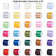 PandaHall 30 Color 1.5mm Rattail Satin Nylon Trim Silk Cord for Chinese Knot NWIR-PH0001-41-5