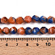 Chapelets de perles en jade blanc naturel teinté&nbsp;G-T139-8mm-45K-5
