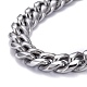 Men's 304 Stainless Steel Cuban Link Chain Bracelets BJEW-P263-B01-P-2