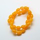Imitation Amber Resin Oval Beads Strands for Buddhist Jewelry Making RESI-A009E-B-04-2