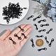Nbeads 50Pcs 2 Styles Alloy Double Lobster Claw Clasps FIND-NB0004-74-3
