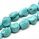 Chapelets de perles en turquoise synthétique G-Q955-01-1