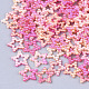Rainbow ABS Plastic Imitation Pearl Linking Rings OACR-T015-02-04-1