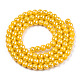 Electroplate Opaque Glass Beads Strands GLAA-T032-P4mm-AB08-3