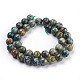 Brins de perles turquoises africaines naturelles (jaspe) TURQ-G037-10mm-2