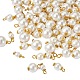 Craftdady 80 pz 4 ciondoli di perle di vetro tinti ecologici in stile GLAA-CD0001-11-2