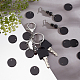 BENECREAT 30Pcs Black Flat Round Stamping Blank Tags 0.8 Inch/20mm Aluminum Tags with Hole for Laser Engraving Dog ID Tags Necklace Making FIND-BC0004-14-5