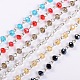 Handmade Rondelle Glass Beads Chains for Necklaces Bracelets Making AJEW-JB00038-1