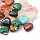 Heart Natural & Synthetic Mixed Stone Pendants G-Q371-M-1