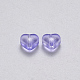 Perles de verre peintes par pulvérisation transparent X-GLAA-R211-02-B01-2
