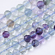 Natural Fluorite Beads Strands G-R462-033-1