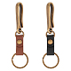 WADORN 2Pcs 2 Colors Alloy U Shape Belt Hook Keychain KEYC-WR0001-51-1
