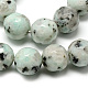 Natürliche Sesam Jaspis / Kiwi Jaspis Perlen Stränge X-G-Q462-78-6mm-2