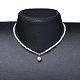 Glass Pearl Beads Pendants Necklaces NJEW-JN02564-03-4