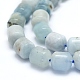 Chapelets de perles en aigue-marine naturelle G-D0010-16B-3