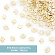 Olycraft 100 pz cabochon di piccione in ottone 6x8mm riempitivi in resina di uccelli d'oro forma di piccione decorazioni di arte del chiodo cabochon di uccelli d'oro accessori di arte del chiodo in ottone fascini di arte del chiodo per l'artigianato fai da te manicure decorazione KK-OC0001-38C-4