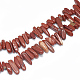 Natürliche rote Jaspis Perlen Stränge G-S312-23-1