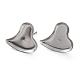 304 impostazioni per orecchini a bottone in acciaio inossidabile STAS-J032-03-5