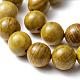 Chapelets de perles en bois naturel WOOD-F006-05-10mm-2