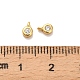 Латунные микро проложить кубического циркония подвески KK-H515-04G-3