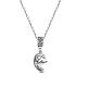 TINYSAND Sterling Silver Mother Daughter Heart TS-CN-027-2