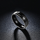 316 anillo de banda ancha de acero titanio para hombre de diseño simple RJEW-BB15751-8-5